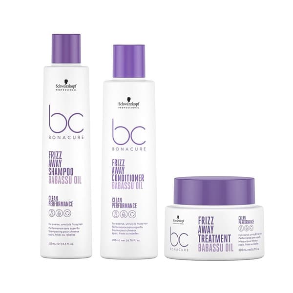 Schwarzkopf Schwarzkopf BC Bonacure Frizz Away Trio Treatment - Skadat & Behandlat