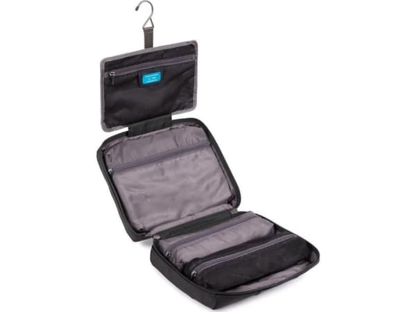 Piquadro Piquadro, Brief 2, Nylon, Handbag, Toiletry, Black, 26 x 20 x 9 cm Unisex