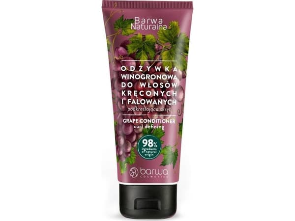 BARWA Natural Grape Curl-fremhevende balsam for krøllete og bølgete hår 200ml