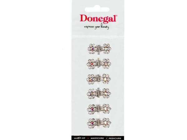 DONEGAL Hårtilbehør - mini hårspenner (FA-5702) - 1 pakke-6 stk