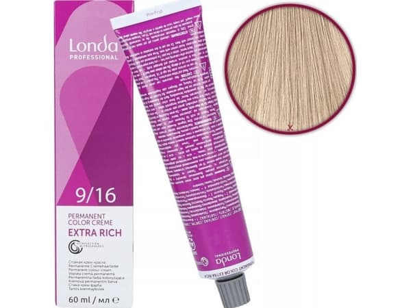 Londa Professional Londa Professional, Londacolor, Permanent Hair Dye, 9/16 Very Light Blond Ash Violet, 60 ml For Women
