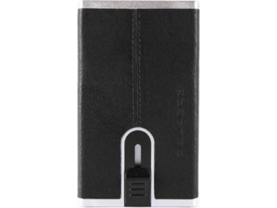 Piquadro Piquadro, Black Square, Leather, Wallet, Square Sliding System with Compact for Banknotes, PP4891B3R N, Black, For Men For Men