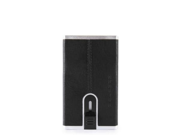 Piquadro Piquadro, Black Square, Leather, Wallet, Square Sliding System with Compact for Banknotes, PP4891B3R N, Black, For Men For Men