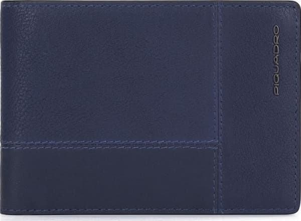 Piquadro Piquadro, Piquadro, Leather, Wallet, RFID Anti-Fraud Protection, Navy Blue, For Men For Men