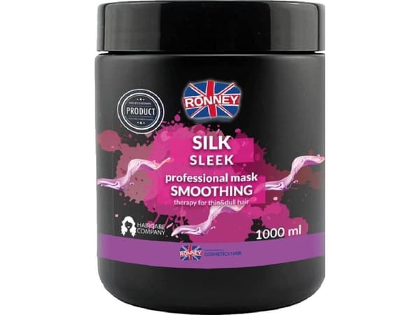 RONNEY_Silk Sleek Professional Mask Silottava naamio hienoille ja hiuksille 1000ml