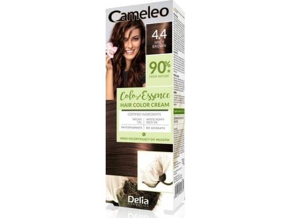 Delia DELIA COSMETICS Cameleo Color Essence Creme fargestoff nr 4.4 - krydret brun 1 pakke.