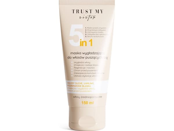 TRUST MY SISTER_5in1 glattende maske for hår med middels porøsitet 150ml