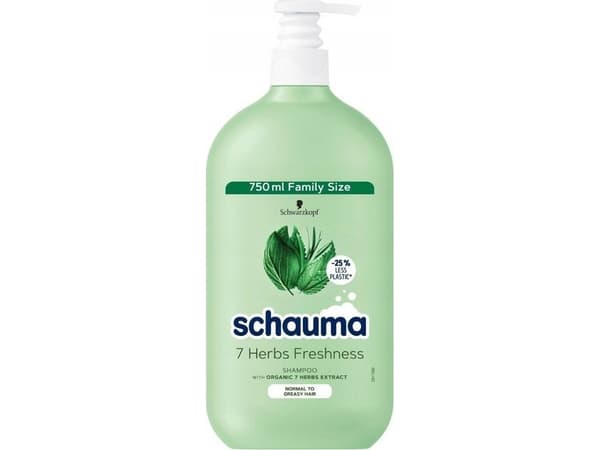 SCHAUMA_7 Urter Freshness hårsjampo 750ml