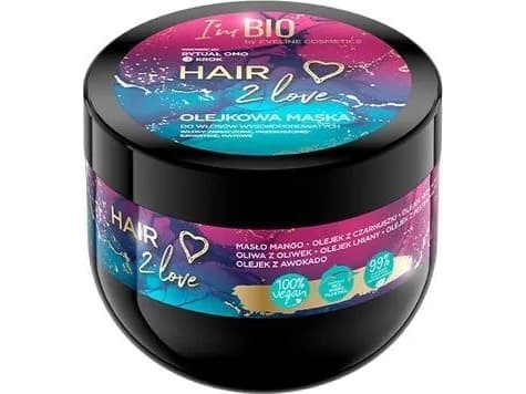 EVELINE_Hair 2 Love oljemaske for høyporøsitet, skadet, tørt og krusete hår 300ml