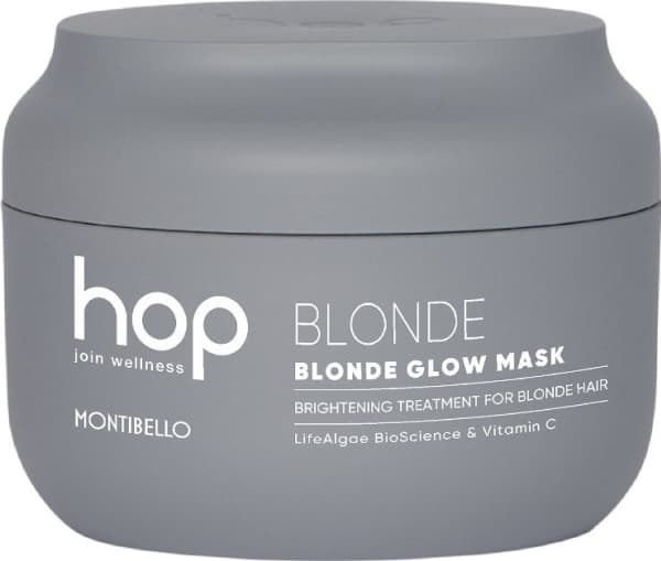 MONTIBELLO_HOP Blonde Glow brightening mask neutralizing highlights for blonde and bleached hair 200ml