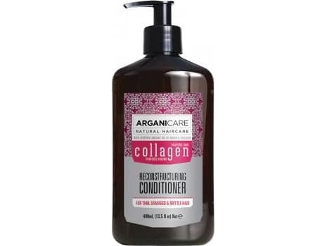 Arganicare Collagen Rebuilding balsam for tynt hår 400 ml
