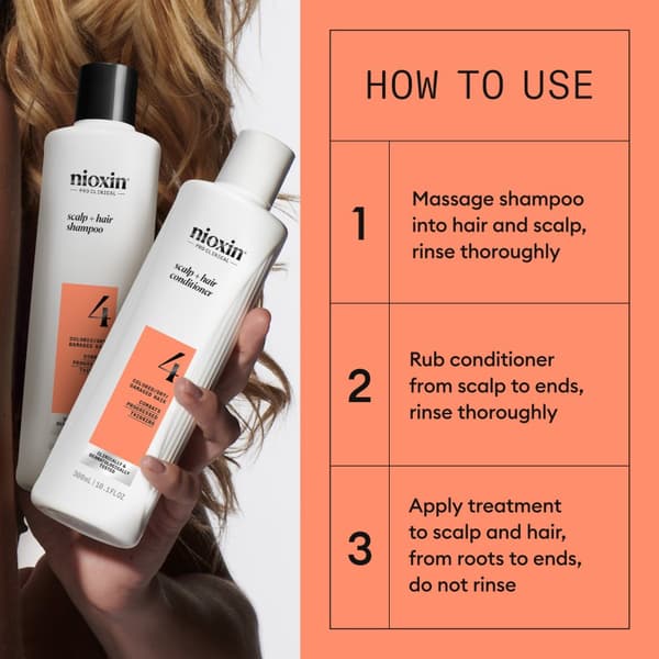 Nioxin System 4 Loyalty Kit for Colored Thinning Hair - Färgat