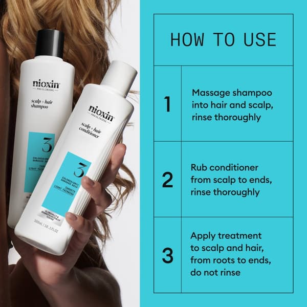 Nioxin System 3 Loyalty Kit for Colored Thinning Hair - Färgat