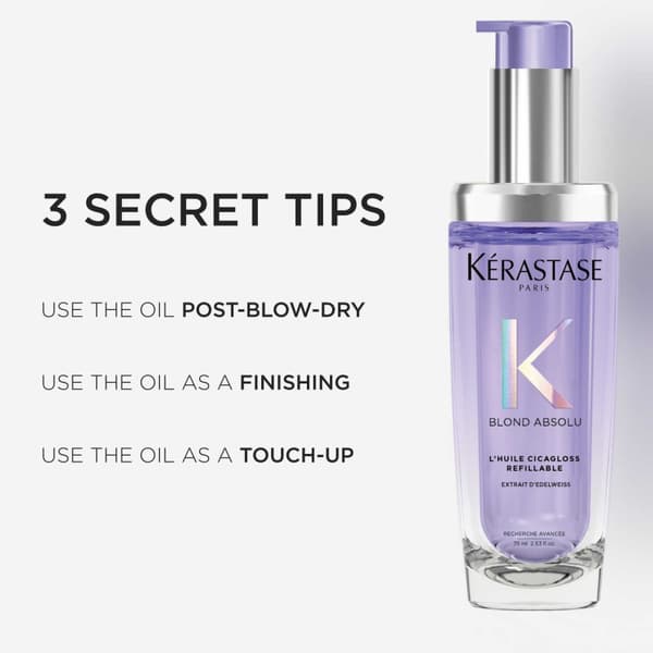 Kérastase Blond Absolu L´Huile Cicagloss Hair Oil Refillable 75ml - Blont & Silver