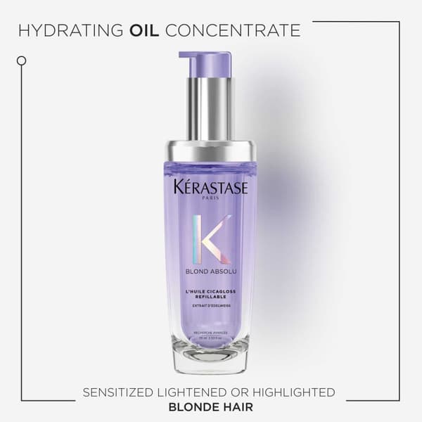 Kérastase Blond Absolu L´Huile Cicagloss Hair Oil Refillable 75ml - Blont & Silver