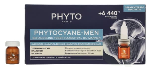 Phyto Phytocyane Men Treatment Set 42 ml 12x3,5ml Ampoules- Anti Hair Loss