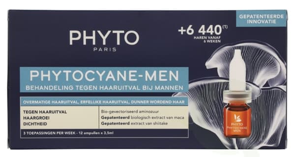 Phyto Phytocyane Men Treatment Set 42 ml 12x3,5ml Ampoules- Anti Hair Loss