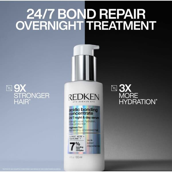 Redken Acidic Bonding Concentrate 24/7 Night & Day Serum 100 ml - Skadat & Behandlat
