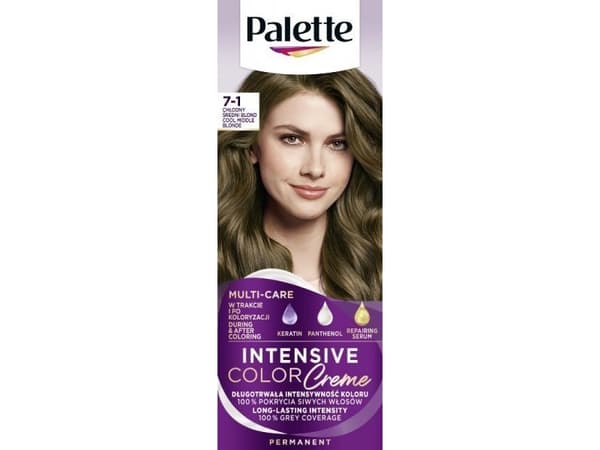 Schwarzkopf Palette Intensiv Color Creme Coloring Creme nr. 7-1 Cool Medium Blond 1pakk