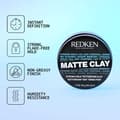Miniatyrbild 4 av 4: Redken Matte Clay (Rough Clay 20) 75ml - Vax / Stylingskräm