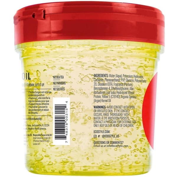 Eco Style Moroccan Argan Oil Styling Gel 236ml