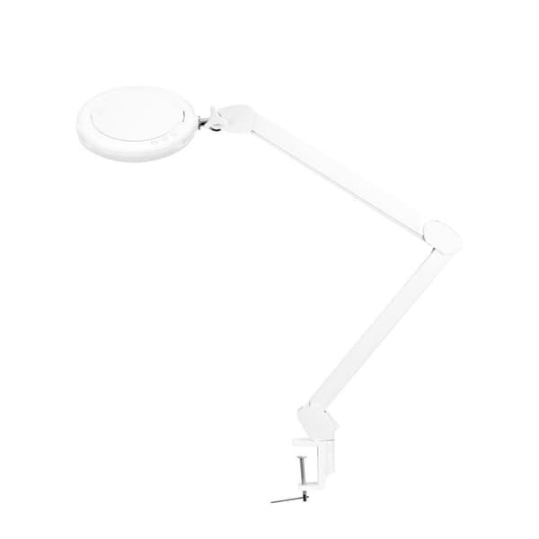 Glow 8021 LED-förstoringslampa för justerbar bänkskiva. ljusets färg