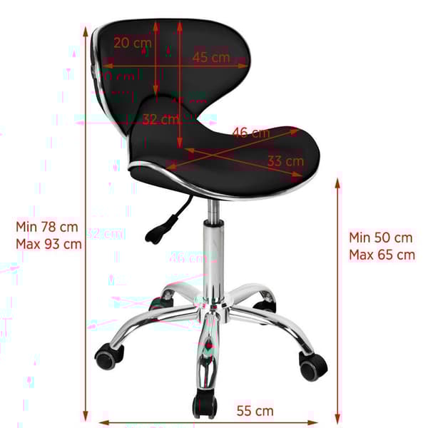 Gabbiano kosmetisk pall Q-4599 svart