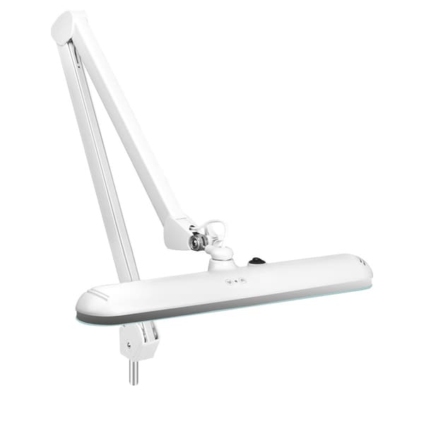 Elegante 801-l LED verkstadslampa med justerbart stativ. vit ljusintensitet