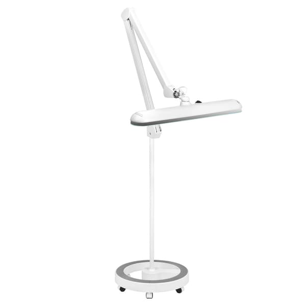 Elegante 801-s LED-verkstadslampa med vit standardstativ