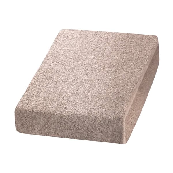 Beige frotté lagen