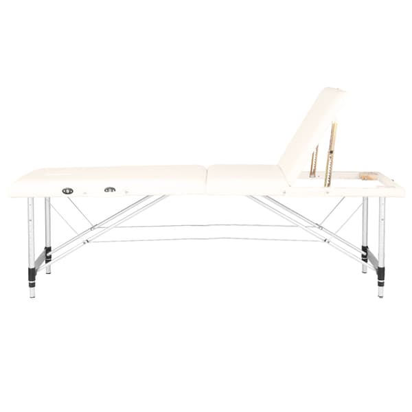 Activ Fizjo 3-segments krämfällbart komfortmassagebord i aluminium
