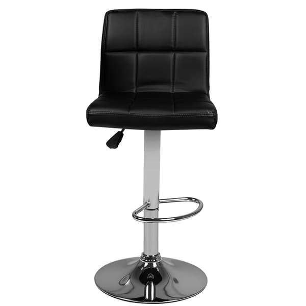 M06 quiltet, justerbar barstol, sort