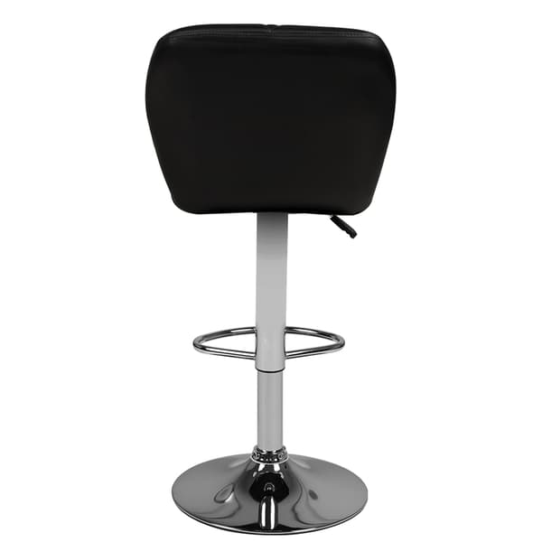 M06 quiltet, justerbar barstol, sort
