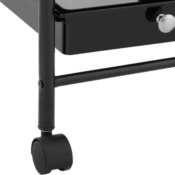 Frisörassistentvagn med hårtorkhållare, 5 lådor, hylla 330 x 320 mm