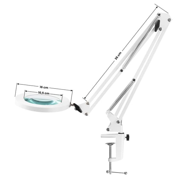 Glow 308 LED suurennuslamppu pöytätasolle, valkoinen USB