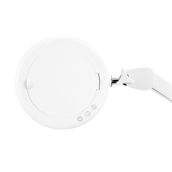 Glow 8021 LED forstørrelseslampe til justerbar bordplade. lysets farve