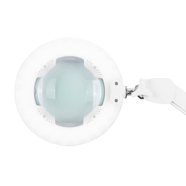 Glow 8021 LED forstørrelseslampe til justerbar bordplade. lysets farve