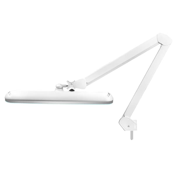 Elegante 801-s LED-verkstadslampa med vit standardstativ