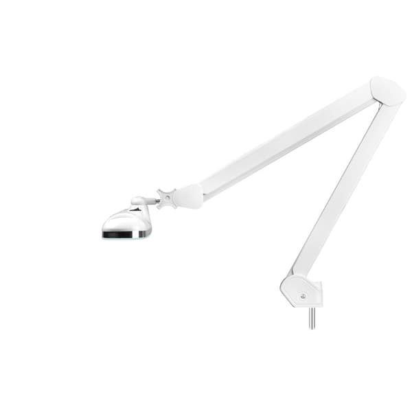 Elegante 801-s LED-verkstadslampa med vit standardstativ