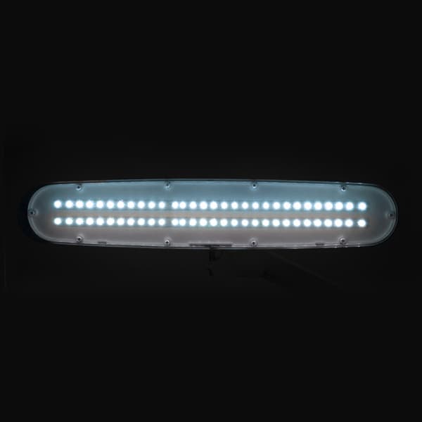 Elegante 801-s LED-verkstadslampa med vit standardstativ