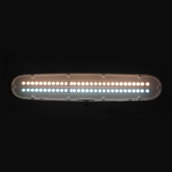 Elegante 801-tl LED verkstadslampa med justerbart stativ. vitt ljusintensitet och färg