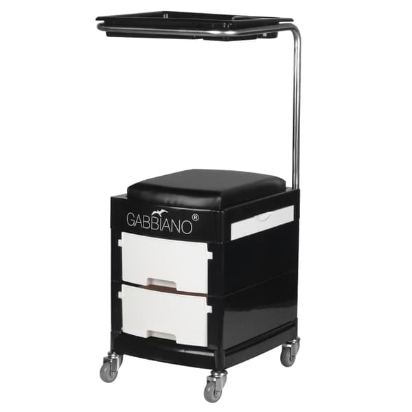 Hjælper - pedicure skammel 16 plus sort/hvid