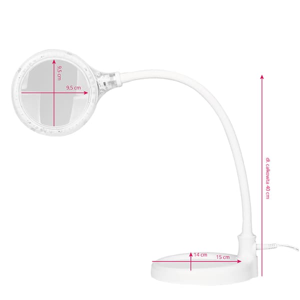 Elegante 2014-2014-2014 förstoringslampa 30 SMD 5D lysdioder med stativ och skrivbordsklämma