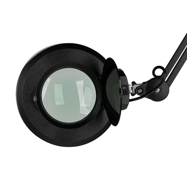 LED suurennuslamppu S5 + LED säädettävä kolmijalka. valon voimakkuus musta