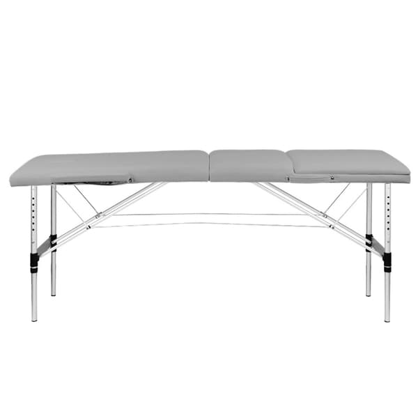 Activ Fizjo komfort fällbart massagebänk i aluminium, 3 segment, grå