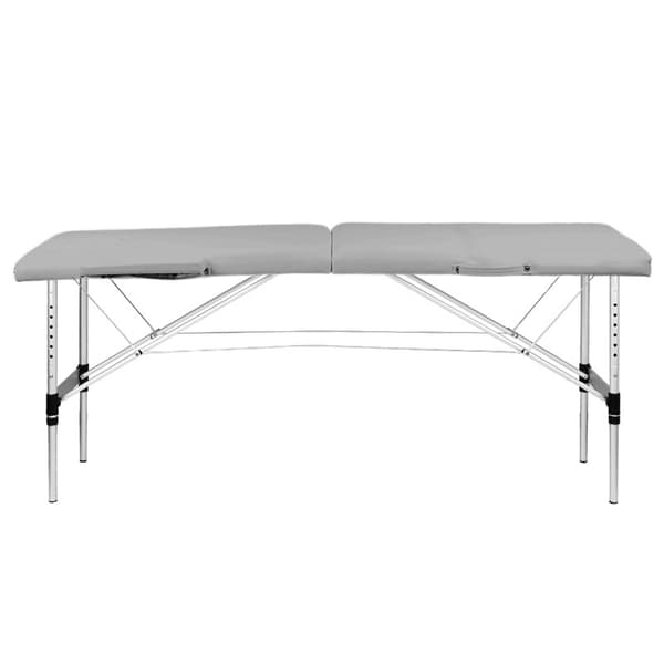 Activ Fizjo fällbart massagebänk i aluminium, 2 segment, grå