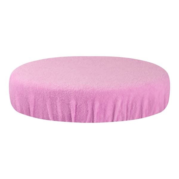 Frottéöverdrag för en rosa pall