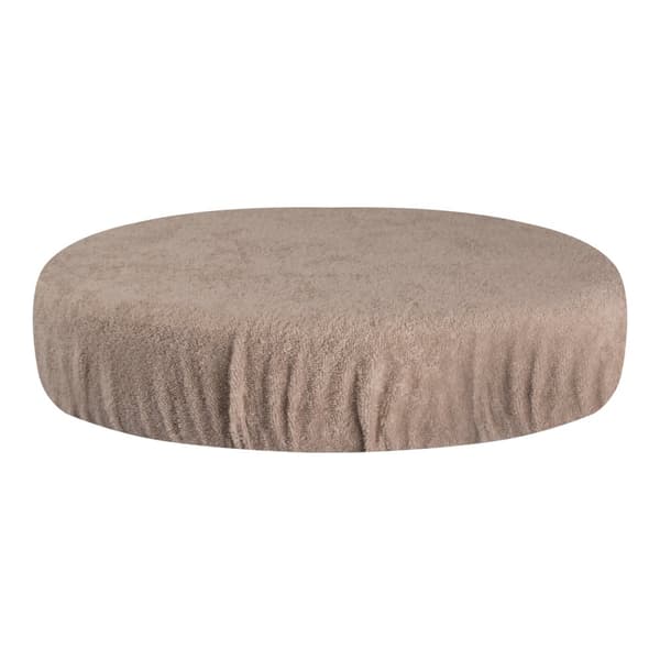 Frottéöverdrag för en beige pall