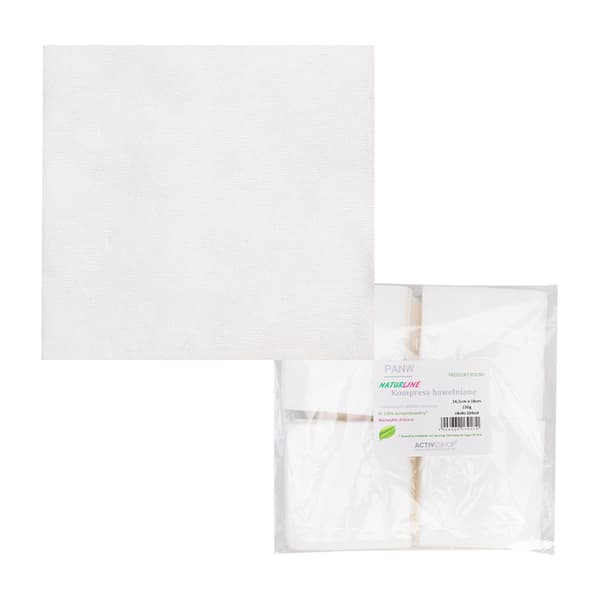 Naturline bomuldskompresser 150 g 16,5 cm x 18 cm