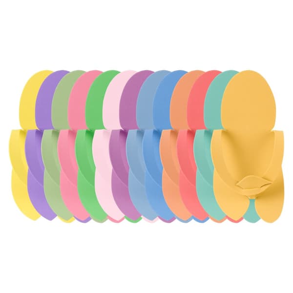 Engångsflipflops av skum, 10 par, mix av färger